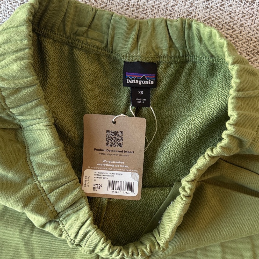 Patagonia Olive Athletic Pull-On Shorts - Picture 2 of 3